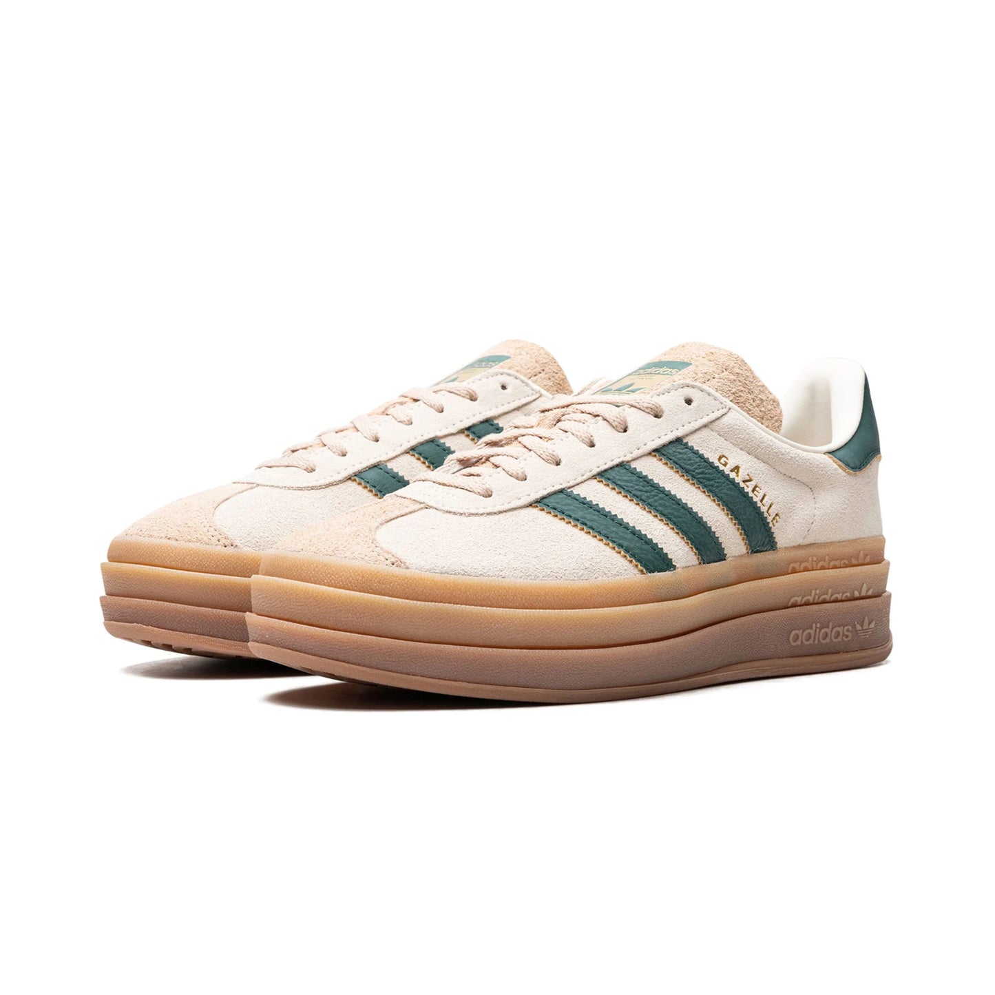 Adidas Gazelle Bold Magic Beige Collegiate Green