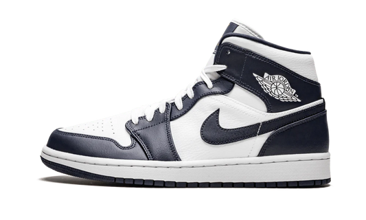 Nike Air Jordan 1 Mid White Metallic Obsidian