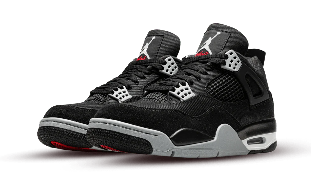 Nike Air Jordan 4 Retro Black Canvas