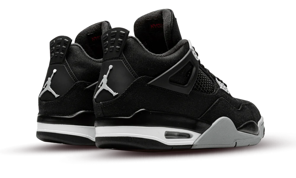 Nike Air Jordan 4 Retro Black Canvas