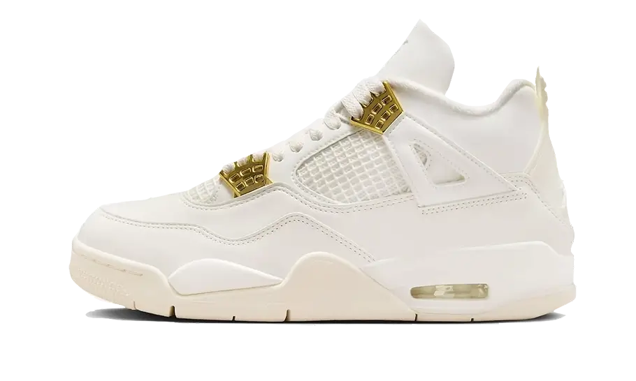 Nike Air Jordan 4 Retro Sail Metallic Gold